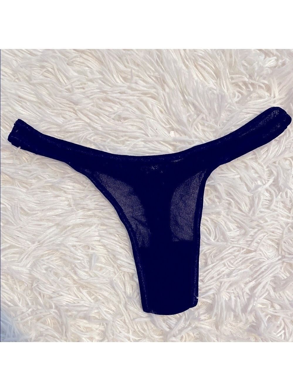 Cosabella Black Sheer micro mesh Thong